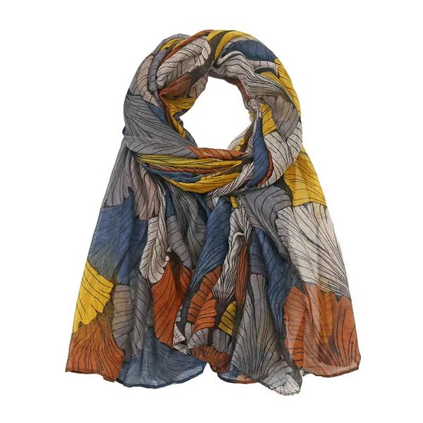 T832 New Bali Printed Scarf Women's Headband Winter Warm Thin Scarf
