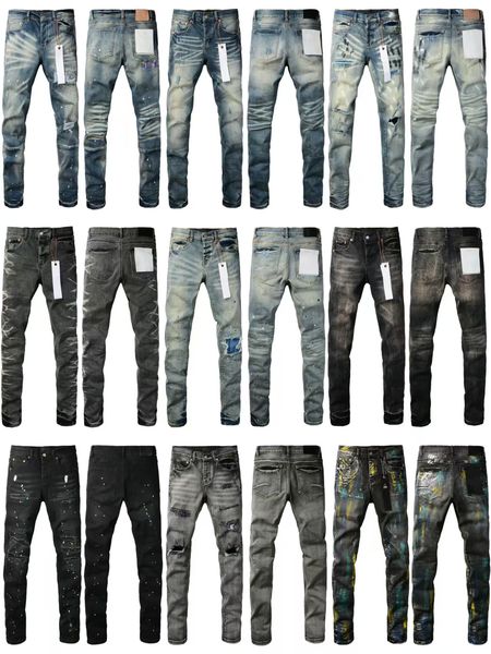 

Designer Mens jeans purples Jeans shorts High-end Quality Straight Design Retro Streetwear Casual motorcycle Sweatpants Designers Joggers Pants, P9080