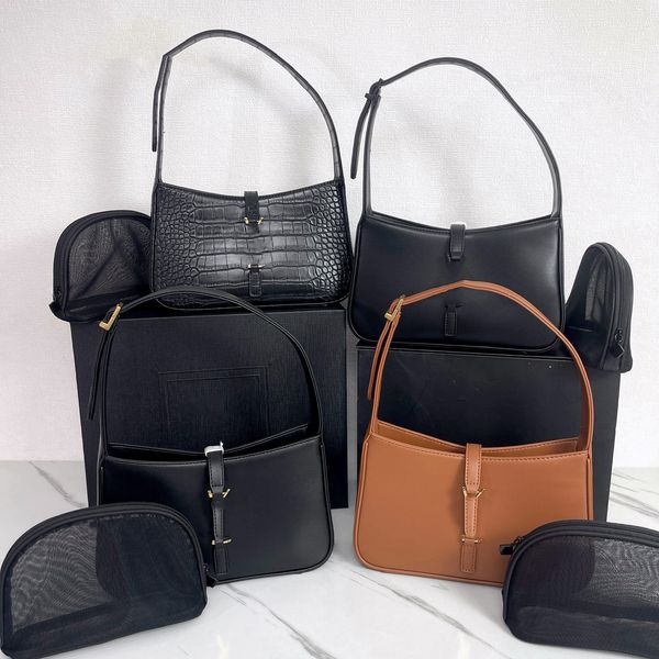 

Designer Handbags Designer Purses Hand Bags Zipper Pocket High Quality Genuine Leather Fashion Luxury Designer Bag Top Quality Shoulder Bags Designers Woman, Black-crocodile pattern-gold buckle