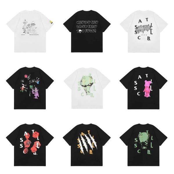 

Fashionable Alphabet Graphic T-Shirts for Him and Her, Black