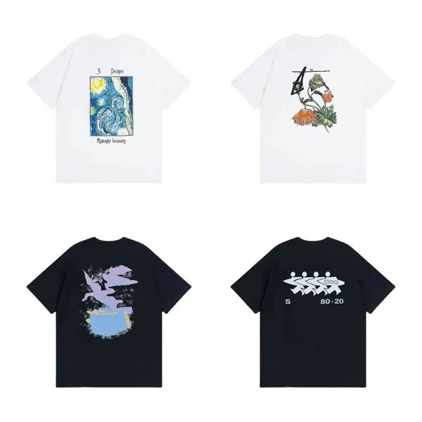 

Summer Casual Sst3655 Tee - Unisex Short-Sleeve Designers' Cotton Shirt, White