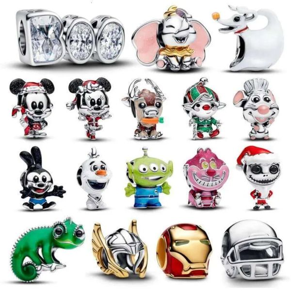 

2025 Latest Christmas Eve Season Charm Animal Mini Santa Claus Beads Suitable For Original Bracelet DIY Jewelry Gifts wholesale