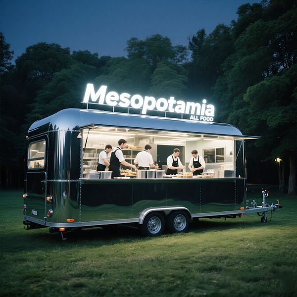 

Commercial-Grade 304 Stainless Steel Food Truck | Full Kitchen for Burgers, Hot Dogs & More