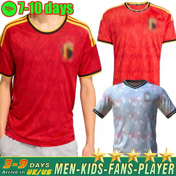 

2026 World Cup Belgium soccer jerseys DE BRUYNE R. LUKAKU E. HAZARD MERTENS BATSHUAYI TIELEMANS T.HAZARD home away goalkeeper fans player adult kids kit football shirts, Grey