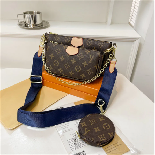 

designer bag shoulder crossbody bag 3in1 designer women bag luxury mini purse woman wallet womens small handbag purses for women, Grey