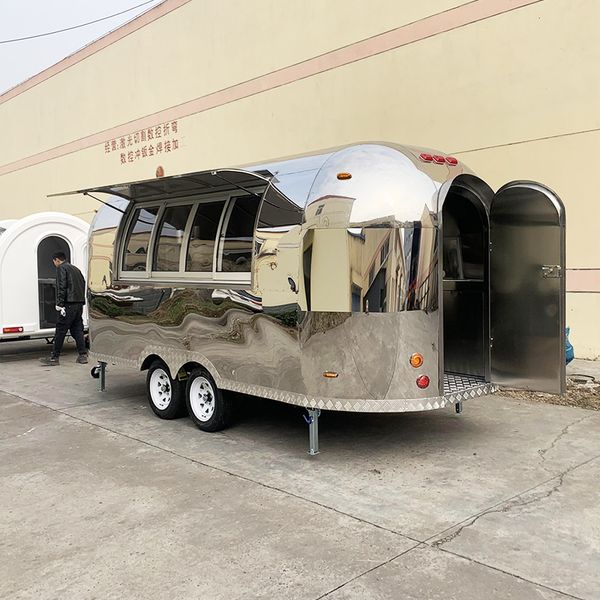 

YG 8.2ft Stainless Steel Food Trailer | Prefabricated for Quick Business Launch