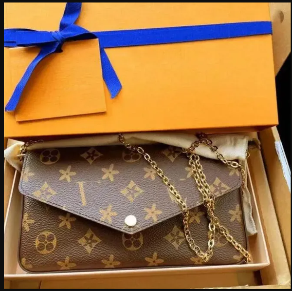 

Bags 3/pcs Set Top Luxury Designer Wallet Shoulder Women Classic Flower Pochette Felicie Bag Leather Clutch Tote Messenger bags with, 2#