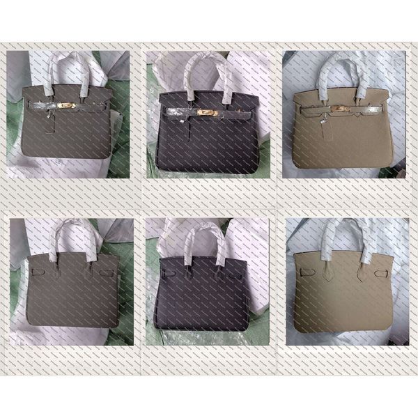 

Evening Bags Luxurys Designers Bags Totes Luxury Brand Purse Single Zipper Wallets Women HandBags Tote Real Leather Bags Lady Plaid Purses Luggage 25cm 30cm 35cm, Khaki