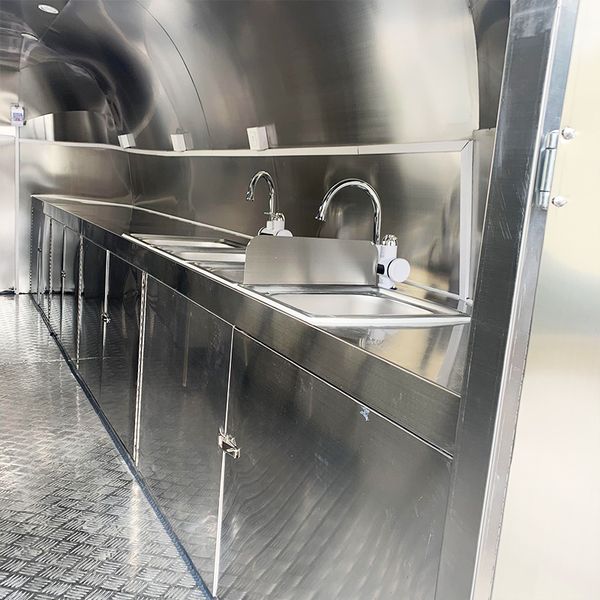 

Compact YG 8.2ft Food Truck Trailer | Pre-Outfitted with Stainless Steel Counters