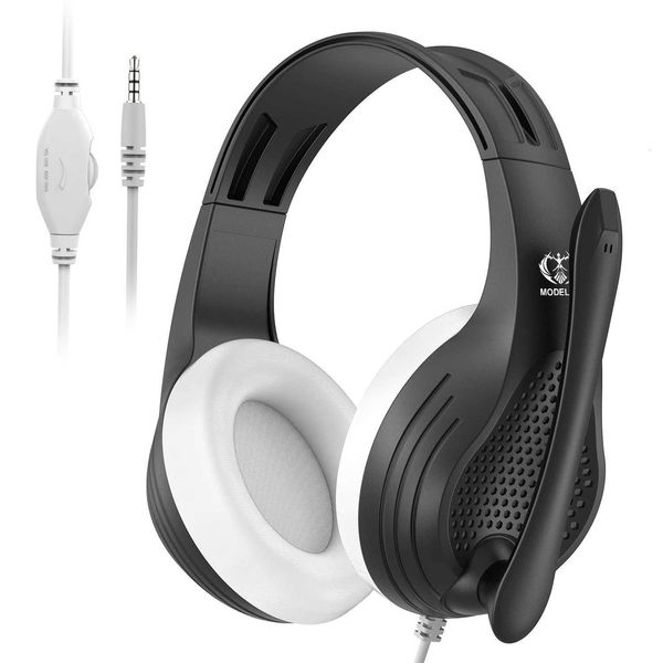 35mm Wired Over-Ear phones with Mic Noise Cancelling Stereo Bass Soft Euffs for Gaming PC/PS4/PS5/XBOX/Laptop/Phone/T Y251202