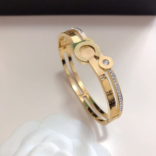 

designer Women Bracelets Luxury Bangles designer Crystal Bracelets Diamond Stainless Steel Fashion Jewelry Accessories