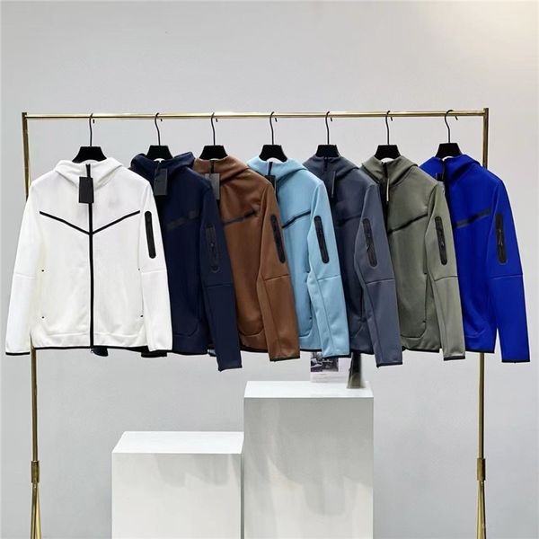 

Multi-colored casual sports air layer zipper hooded jacket coat 16 colors, Yellow