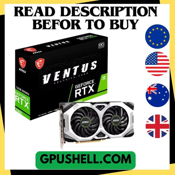 2024 USED RTX 2060 SUPER GeForce VENTUS 8G Graphics Cards