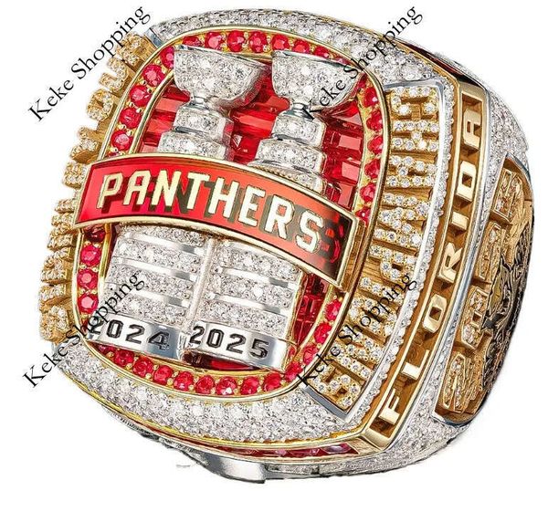 123Newest 2024 2025 Stanley Cup PANTHERS Team Champions Championship Commemorative Ring Wooden Display Box Souvenir Men Fan Gift Wholesale 13
