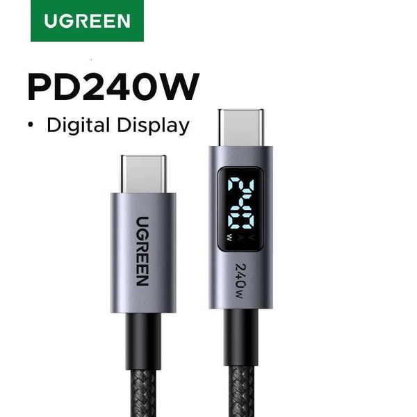 UGREEN USB-C Cable 240W Digital Display Sn PD31 Type-C Cord for Laptop Book iPhone 17 S25 Charger Fast C251203