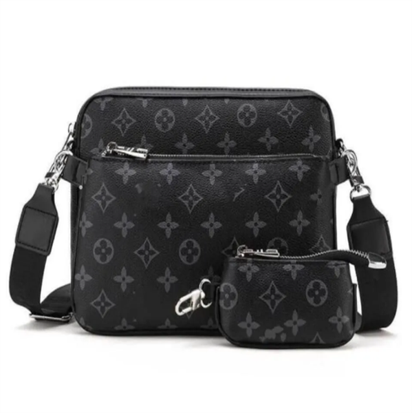 

fashion Stylish Black Leather Messenger Purse Crossbody Bag with ral Design Designer Handbag for Men and Women Designer Handbag Tote Man's 2026, 8#