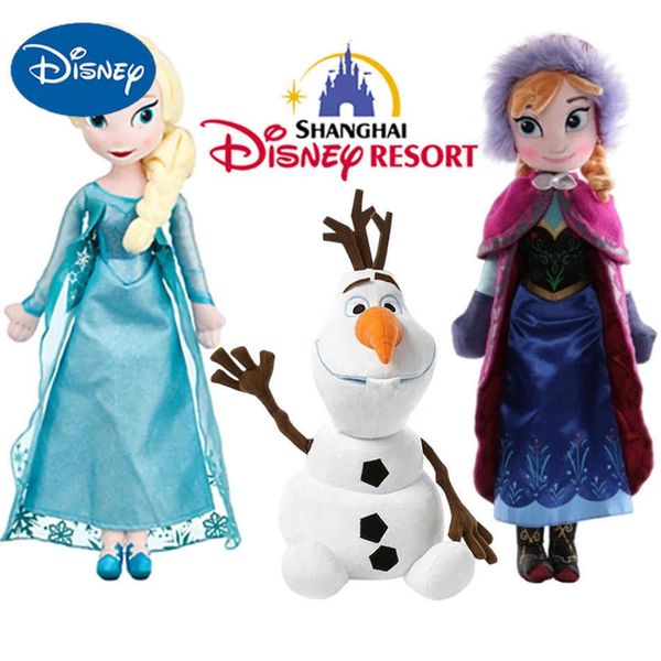 Disney Frozen Elsa Anna Princess Stuffed Plush Doll Olaf Snowman Ice Sven Flareon Bruni Toy Girls Kids Christmas Gifts H251203