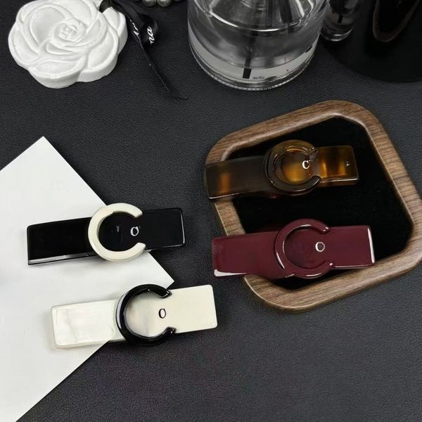 

letters designer hairclip hair clip barrettes luxury shining diamond acrylic classic hair pins hairclips for girls women party jewelry gift