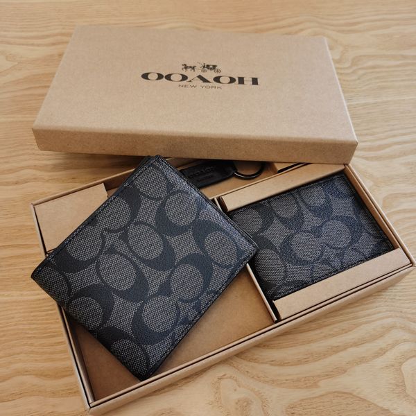 

designer Card Holder Leather Three-piece set Wallet Designer Fashion Womens Purses Credit Cards Bag Travel Documents Passport Holders Classic monogram texture 01., #~2