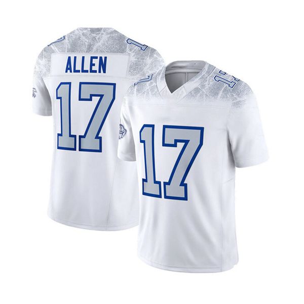 

17 Josh Allen embroidered rugby jersey, White