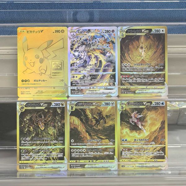 6Pcs S12a Cards Dialga Arceus Palkia 25TH lassic Game Cards Gift L251204ZPG0
