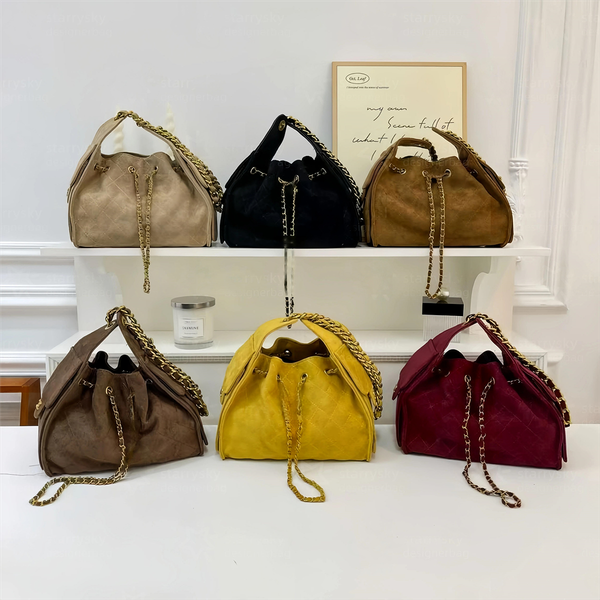 

mirror quality 25 hobo bag 25c handbag designer bag master medium tote bag with drawstring women clutch chain shoulder purse luxury bags, Yellow