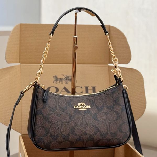 

teri shoulder bag designer bag tote bag teri bag luxury bag sac de luxe women's shoulder bag high-quality leather half moon shaped handbag vintage classic crossbody bag, Teri -12 - 26cm