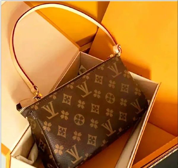 

2025 Woman high quality s designer bag fashion women female shoulder handbags leather grace tote bags crossBody Black capacity shopping Handbag ladies purse L, Brown flower 12