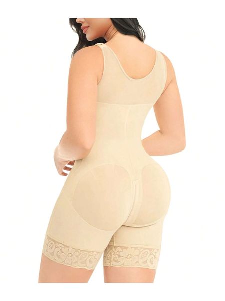 

Women's Waist Cincher - Corset Top Faja Colombiana Moldeadora for Abdominal Support & Buttock Lift, Beige