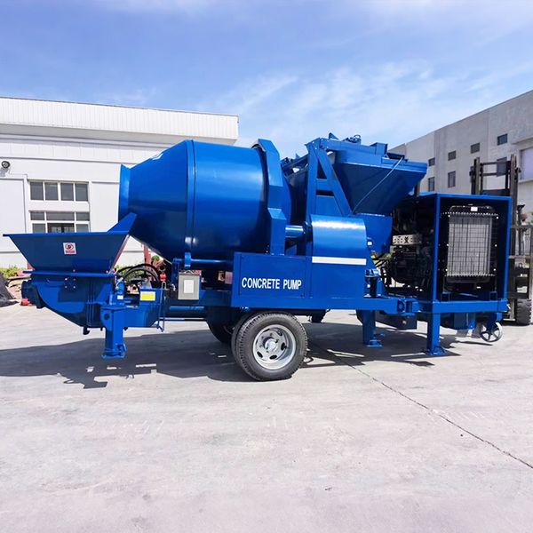 

New Portable Diesel Concrete Mixer with Pump | All-in-One Solution for Efficient House Building
