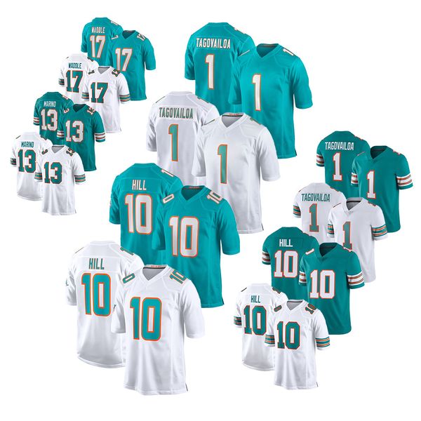 

10 Hill 1# Tagovailoa 13# Marino 17# Waddle Customizable Tribute Edition Olive T-Shirt with Team-Specific Embroidery, White