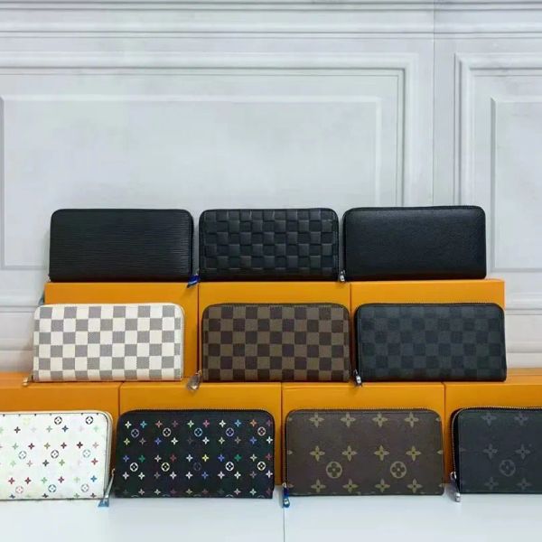 

Fashion For Women Clutch Ladies Long Wallet Pu Leather Single Zipper Wallets Classical Coin Card Holder Purses Designer Bag Bags Handbag Shoulder Purse, #10