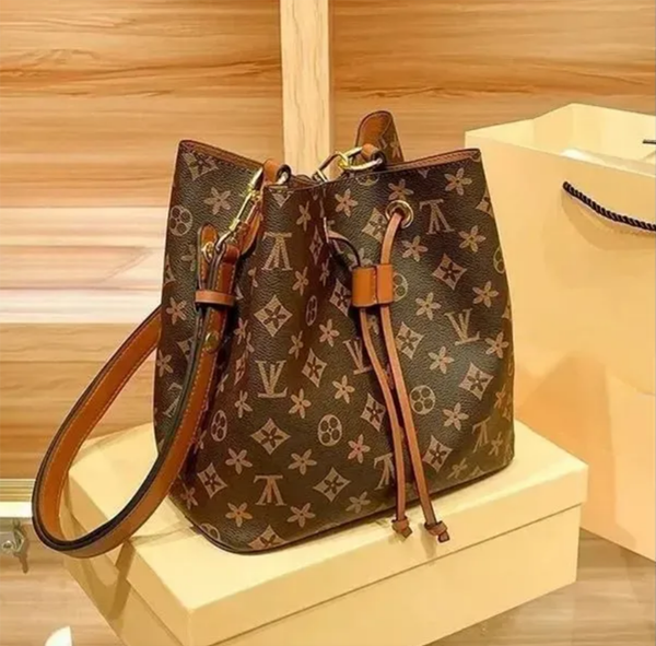 

Designer Women NEONOE Bucket Luxury Shoulder bags Handbag Purse Crossbody Bag Handbags Tote high quality hot Drawstring Dhgate bag totes, Brown flower#1