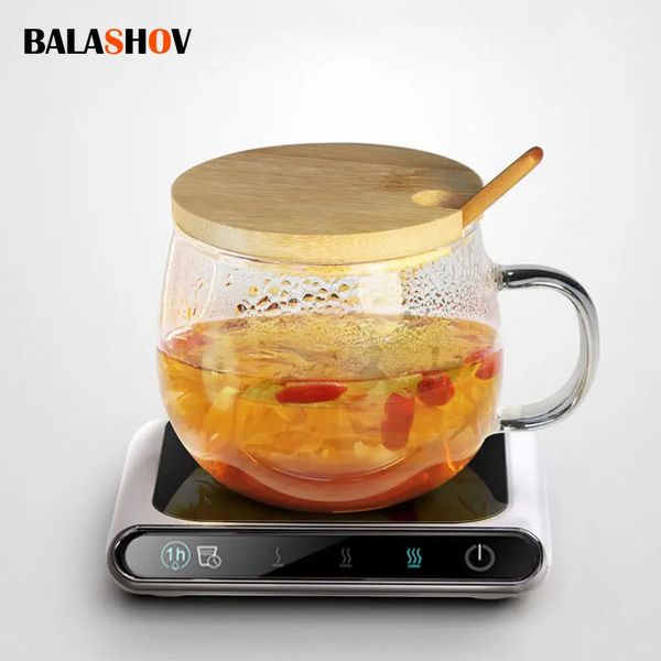 USB Potable Coffee Mug Cup Warmer for Office Desk Use Home Office Smart Electric Beverage Warmer with 3 Temperature Settings 251128