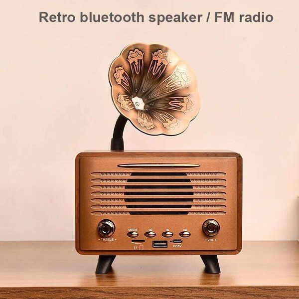 

G3000 Retro Desktop Wooden Bluetooth Speaker FM Radio Support USB Drive TF Card Insertion Playback HIFI Sound Qaulity Mini Audio