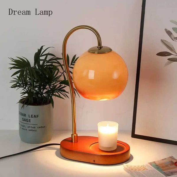 INS style Sunset candle warmer lamp Bedroom bedside lights without fire Timing aromatherapy lamp gifts M251205