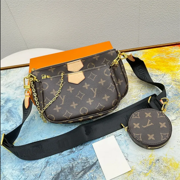 

Luxury Multi Pochette Shoulder For Women Tote Crossbody Messenger Bags Three Piece Set Designer Handbags Wallets With Dust Bag, #889