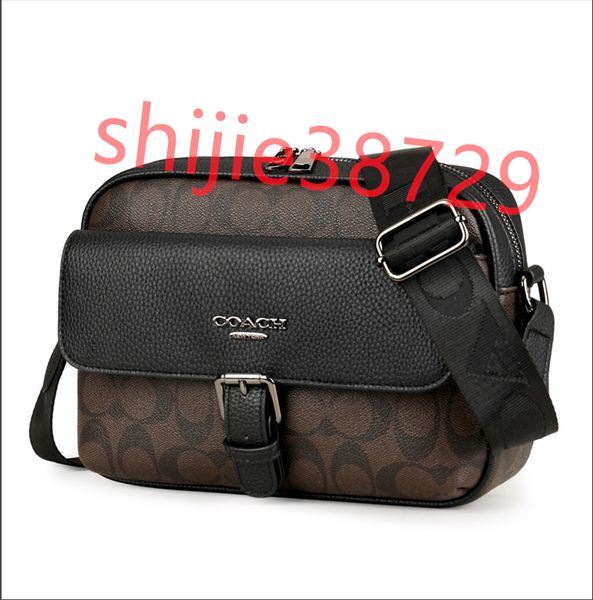 

C Messenger Purse Crossbody Bags Shopping Bag Luxurys Designer bags men Leather Black Fl, Light yellow