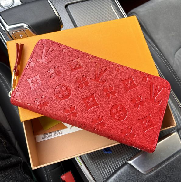 

Luxury Designer Short Womens Zipper Brown Flower Canvas Leather Check Plaid Wallet Card Holder Designers Purse handbag wallets, Silver