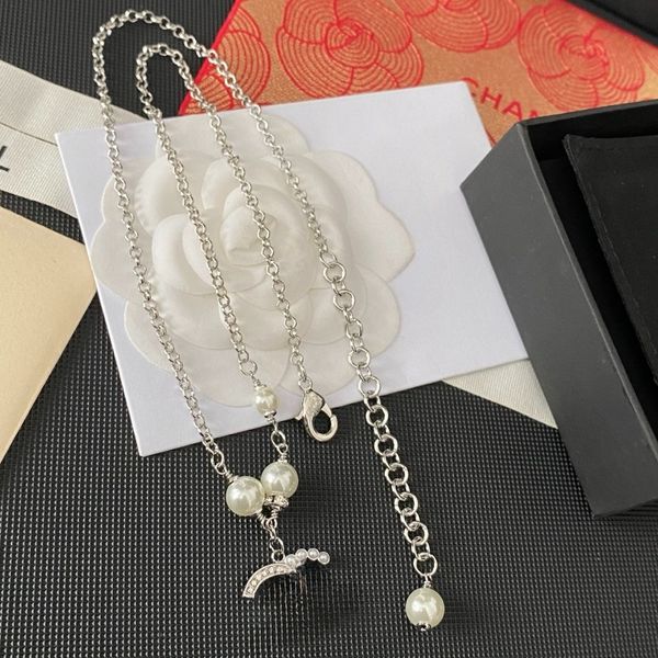 

Jewlery Necklaces Designer Necklace for Women Heart Gold Classic Double Heart Luxury Necklace Pendant Gift