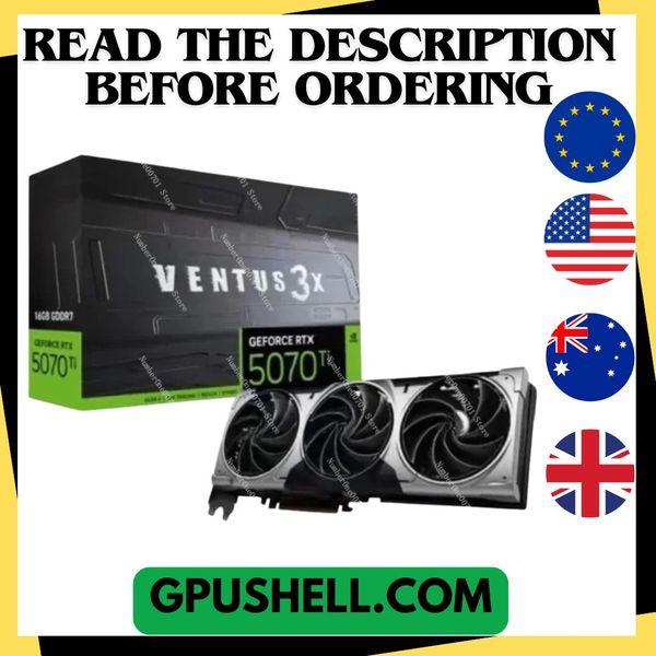 USED GeForce RTX 5070 Ti 16G VENTUS 3X OC Gaming Graphic Card