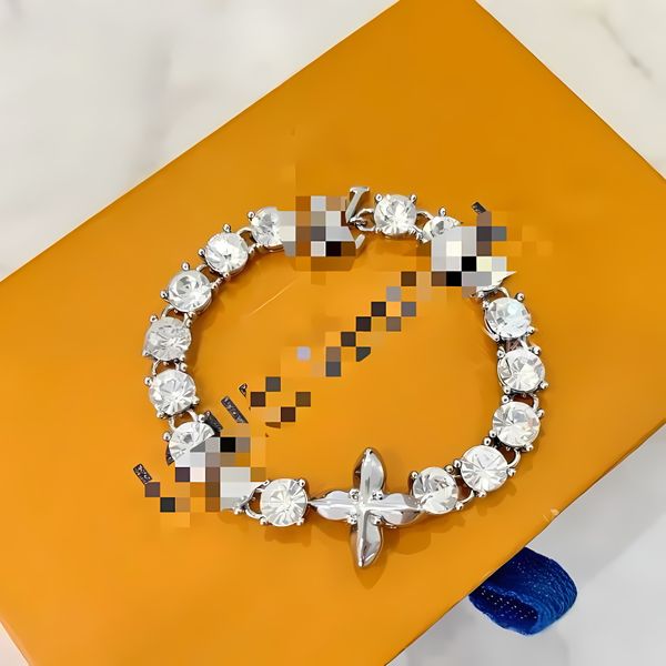 

elegant silver tone cz crystal bangle luxury louisinspired paved bracelet with antitarnish finish