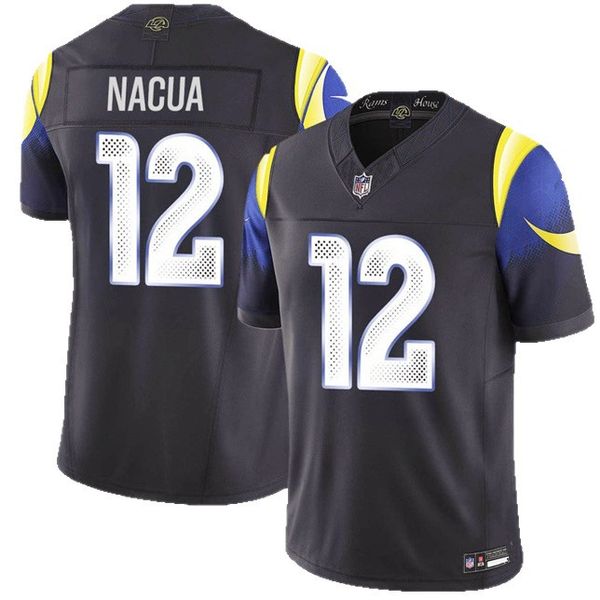 

8#VERSE 12#NACUA 9# Stafford Custom Football jersey, Blue
