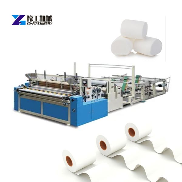 

Full-automatic Toilet Paper Advanced Embossed Technology Rewinding Machine Small Toilet Tissue Paper Making Machine