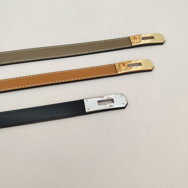 

1.8cm Kelly Holeless Adjustable Belt waistbandclassic elephant gray adiustable belt versatile with jeansdress Kelly's Belt, White with gold buckle