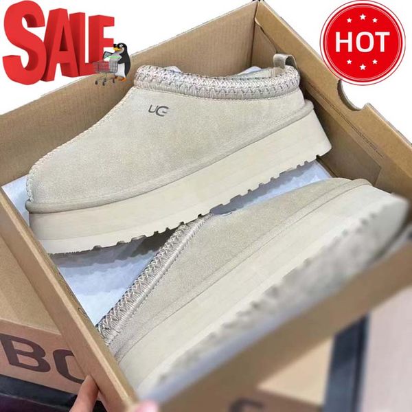 

Tazz Slipper Designer Slippers Tasman Sandals Luggage Snow Boots Men's Women's Winter Fluffy Slippers Warmth Transfer at Home Hotel Half Tray Closed-toe Slipper, Color28