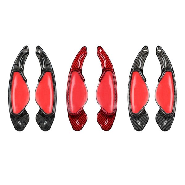 Carbon Fiber Car Steering Wheel Paddle Shifter For Land Rover Jaguar T-carbon Shifting Paddle Shift Extension Interior Accessories