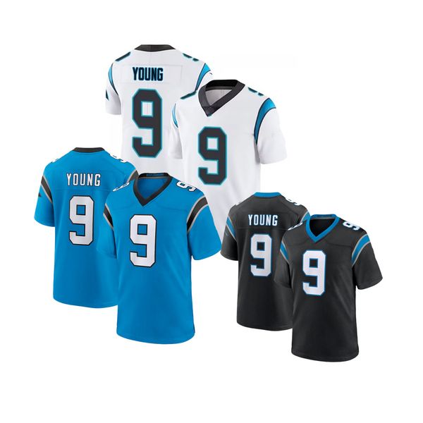 

Custom embroidered rugby jersey 9 Bryce Young 17 Xavier Legette, Blue