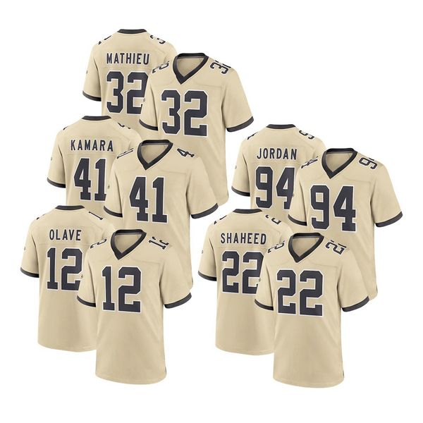 

Custom embroidered rugby jersey 12#OLAVE 41#KAMARA, Beige