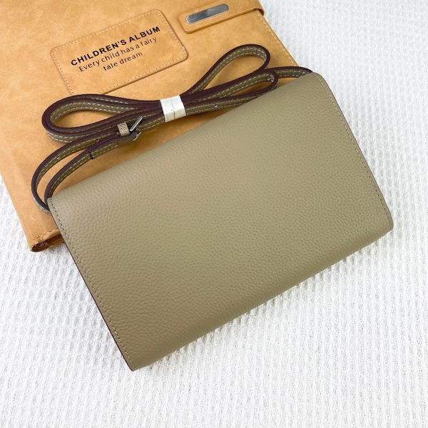 

Wallet Designer Woman Crossbody Purse Classique To Go Shoulder Genuine Leather Small Gold Or Sier Flap With Strap Clutch Bag Handbags Women, Camel